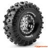 LouiseRC CR-Rowdy 1-10 Crawler Tire Set Super Soft 1.9" Black Chrome 1 Pair LR-T3233VBC - Afbeelding 3