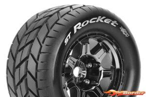 LouiseRC MFT ST-Rocket Tyres for 1/8 Stadium Truck 3.8" 17mm Hex 0 Offset (2) LR-T3324BC