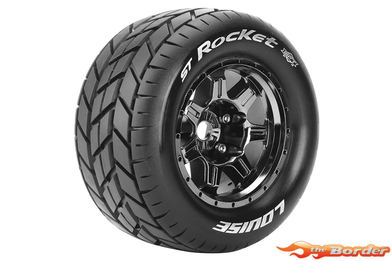 LouiseRC MFT ST-Rocket Tyres for 1/8 Stadium Truck 3.8" 17mm Hex 1/2 Offset (2) LR-T3324BCH - Afbeelding 3