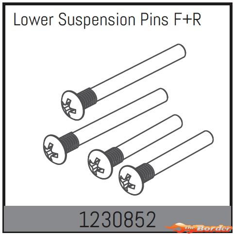 Absima Lower Suspension Pins F+R 1230852