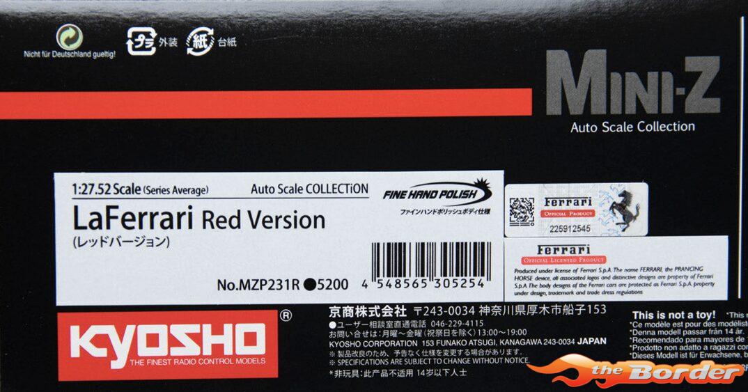 Kyosho Mini-Z Body Set La Ferrari Red MZP224R - Afbeelding 7