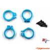 Tamiya Aluminium Shock Clamp (4pcs) Blauw BB-01 800732 - Afbeelding 3