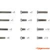 Tamiya XM-01 Titanium Screw Set 47509