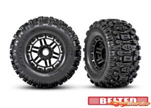 Traxxas Tires & wheels Sledgehammer Belted 2.8 17mm Hex (2) 8979