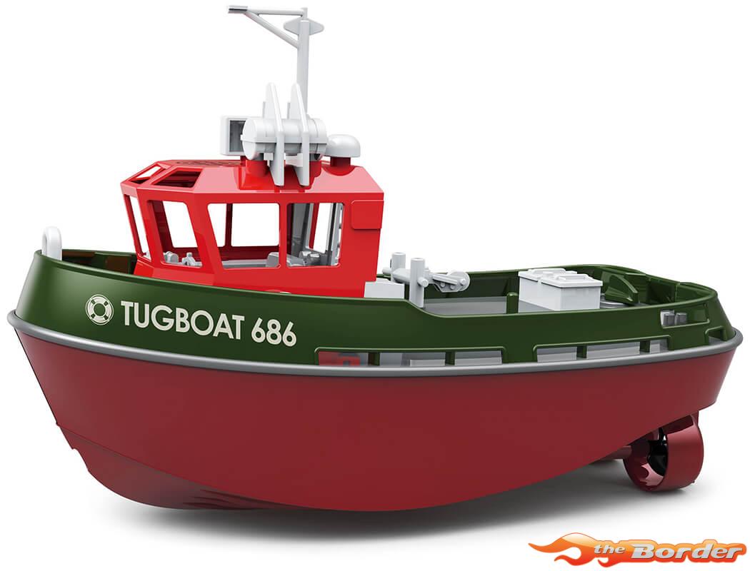 Heng Long 1/72 Tugboat 686 2.4ghz 230mm RTR Groen