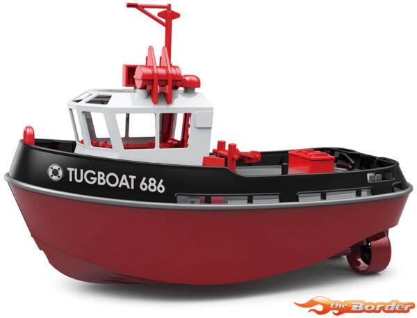Heng Long 1/72 Tugboat 686 2.4ghz 230mm RTR Zwart
