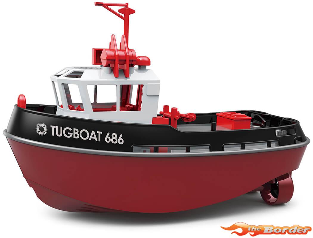 Heng Long 1/72 Tugboat 686 2.4ghz 230mm RTR Zwart