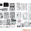 KillerBody 1/10 Jeep Gladiator Rubicon Hard Body Set 313mm KB48765 - Afbeelding 3