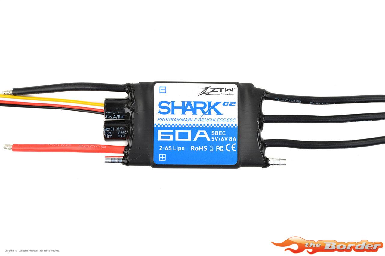ZTW - Shark 60A SBEC G2 - 2-6S - SBEC 5-6V/4A - Afbeelding 4