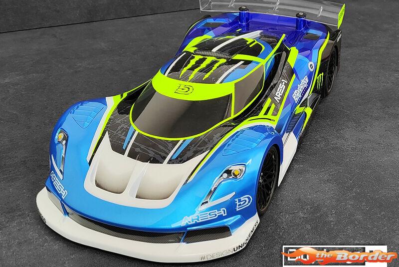 BittyDesign ARES-1 1/10 GT clear body 190mm BD-GT-190AS1 - Afbeelding 4