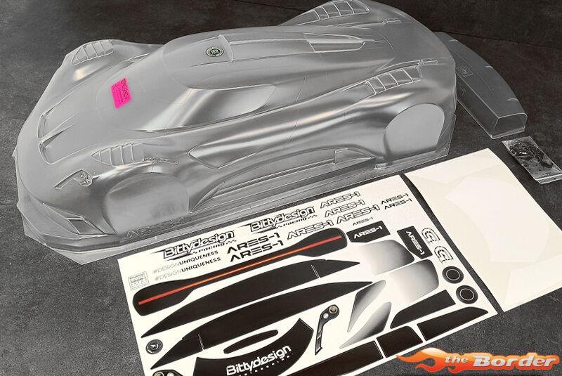BittyDesign ARES-1 1/7 clear body for ARRMA Infraction/Limitless 1.5mm - Afbeelding 6