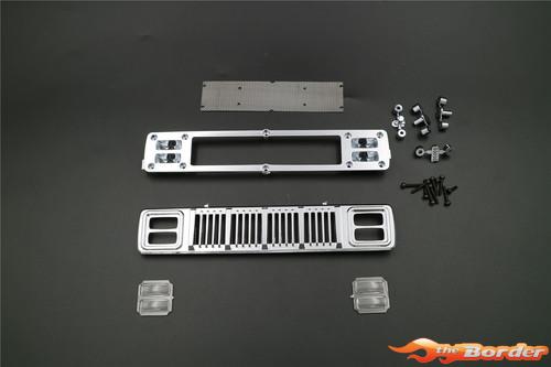 CrossRC KR4 Square Lamp Front Face Kit (Chrome Plated) 97400650