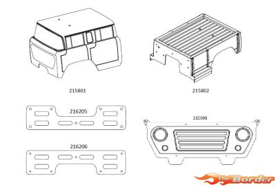 CrossRC JT4 Vehicle Shell Kit 97400928