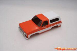 FMS Car Body Assembly Painted (White/Orange) - 1/24 K5 Blazer FCX24 FMSC3115