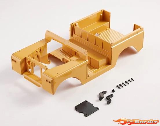FMS Car Body Yellow Painted - 1/12 Land Rover FMSC1677