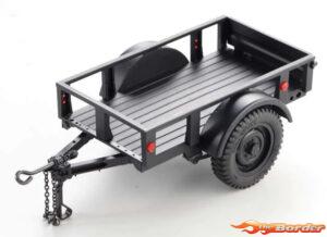 FMS 1/18 - 1/12 Utility Trailer C Black FMSC3311
