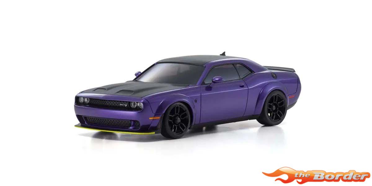 Kyosho Mini-Z AWD Challenger SRT Hellcat Redeye Plum Crazy 32621PU - Afbeelding 3