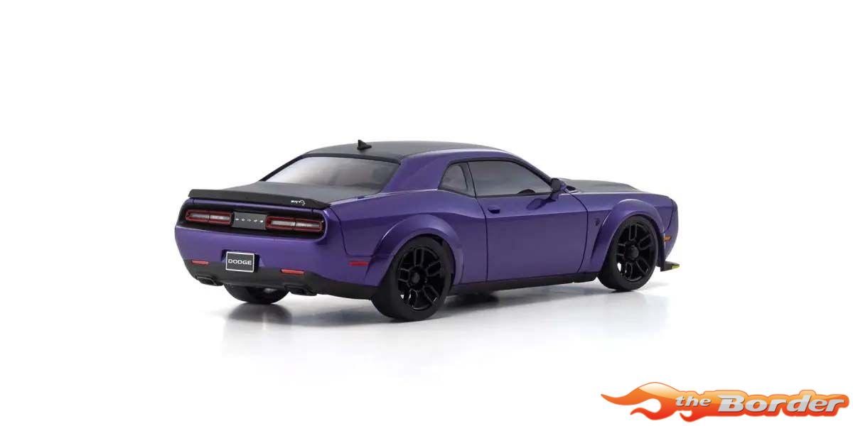 Kyosho Mini-Z AWD Challenger SRT Hellcat Redeye Plum Crazy 32621PU - Afbeelding 4