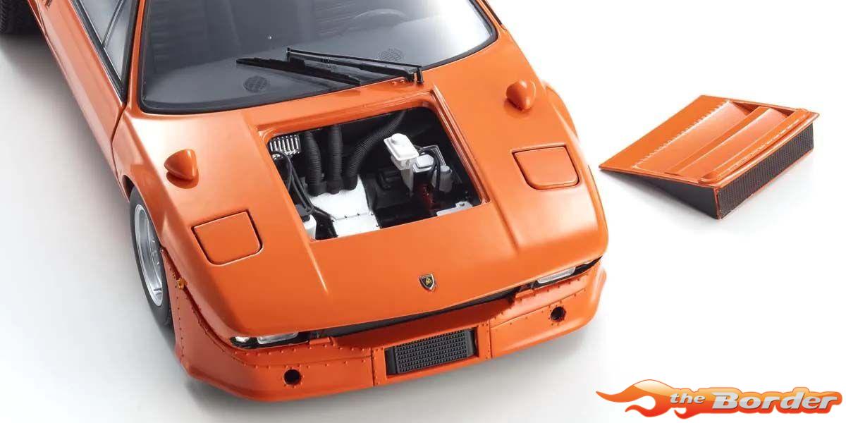 Kyosho 1/18 Lamborghini Urraco Rally 1974 Orange 8445P - Afbeelding 8