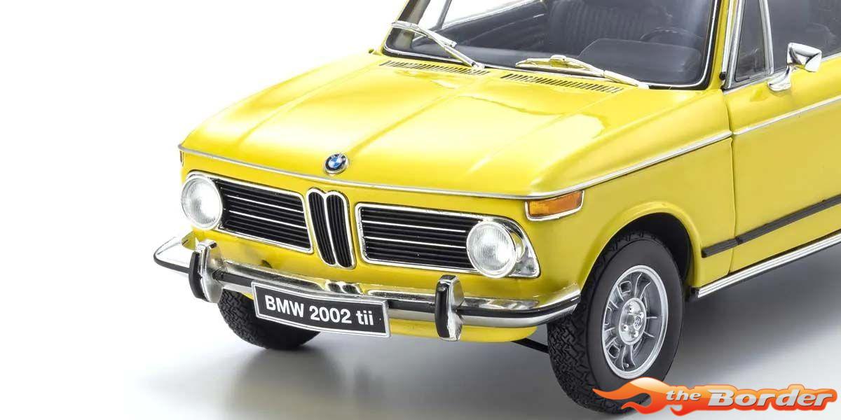 Kyosho 1/18 BMW 2002 tii Yellow 1972 08543GF - Afbeelding 7