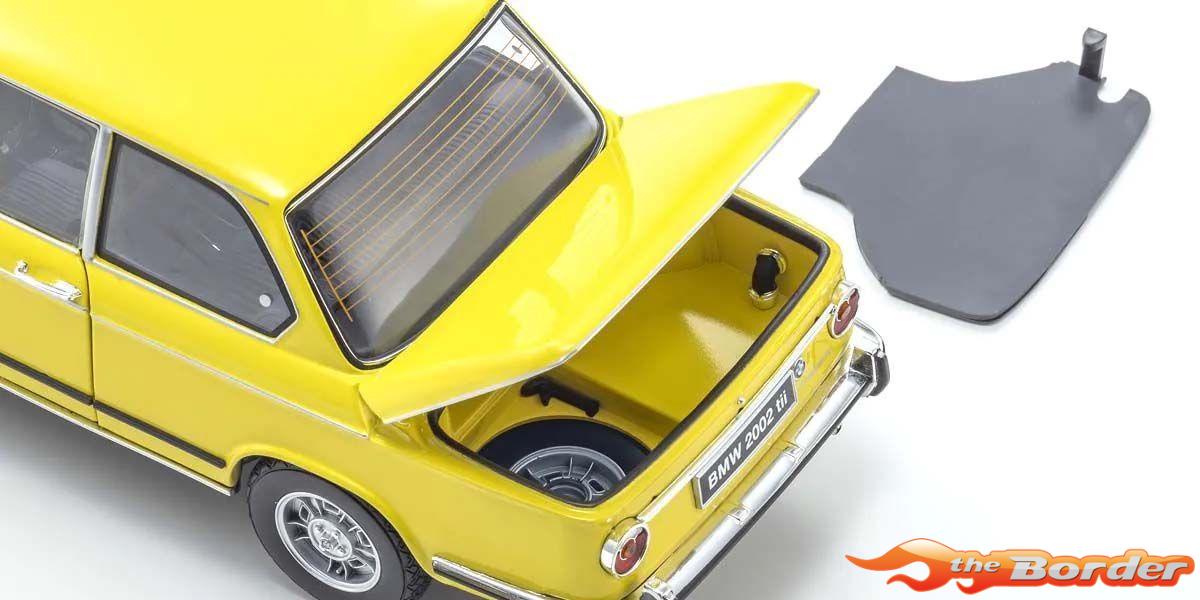 Kyosho 1/18 BMW 2002 tii Yellow 1972 08543GF - Afbeelding 8
