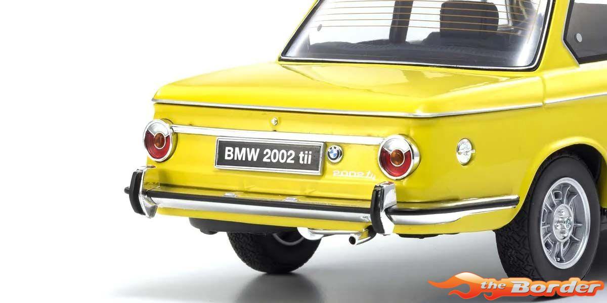 Kyosho 1/18 BMW 2002 tii Yellow 1972 08543GF - Afbeelding 2