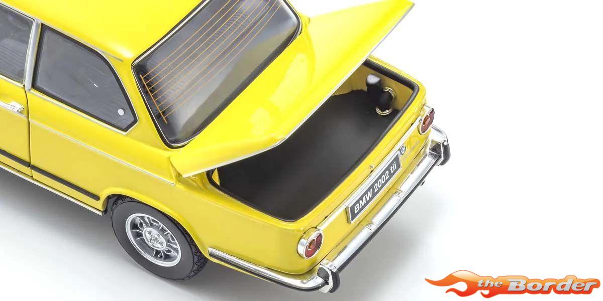 Kyosho 1/18 BMW 2002 tii Yellow 1972 08543GF - Afbeelding 4
