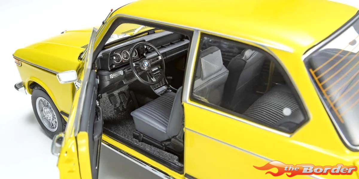 Kyosho 1/18 BMW 2002 tii Yellow 1972 08543GF - Afbeelding 5