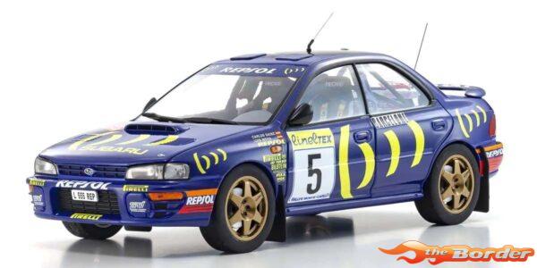 Kyosho 1:18 Subaru Impreza Carlos Sainz Winner Monte Carlo 1995 Nr.5 08962B