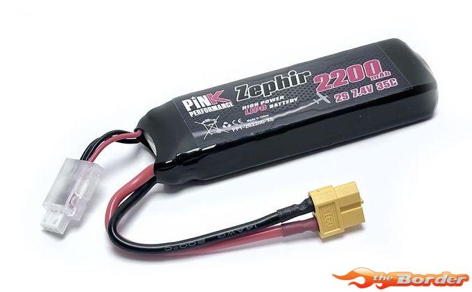 Pink Performance Zephir LiPo 2S 7.4V-2200-35C (XT60) 106x35x15mm 122gr.