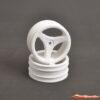 Schumacher Front Wheels White 3-Spoke CAT U1614