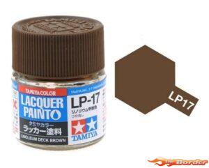 Tamiya Lacquer Paint Linoleum Deck Brown LP-17