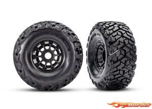 Traxxas Maxx Slash Tires & Wheels Glued (Belted, Black Wheels) 10272