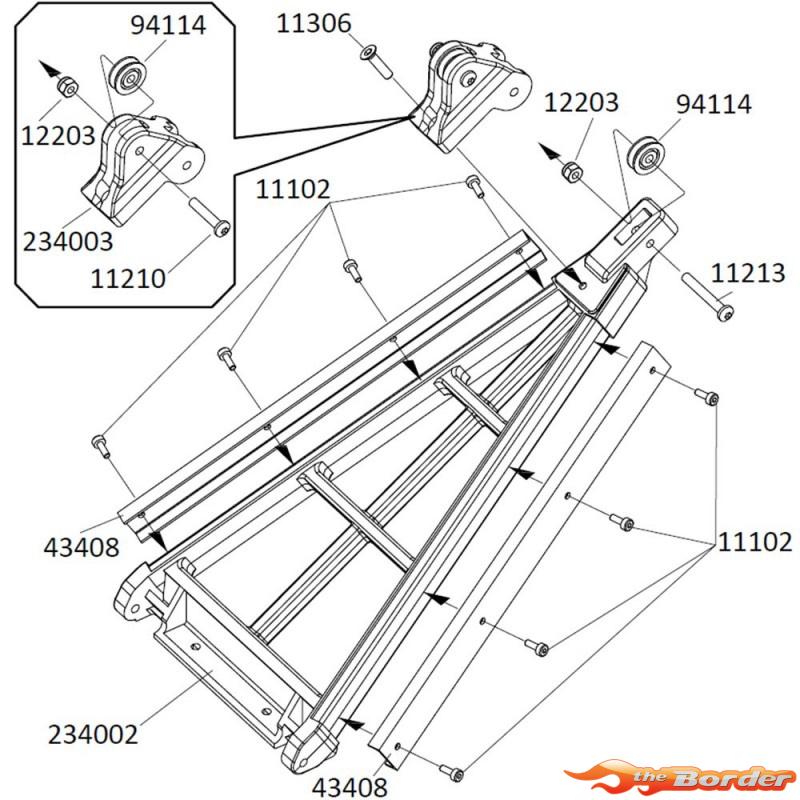 CrossRC EMO X3 Mechanical Boom 97401202