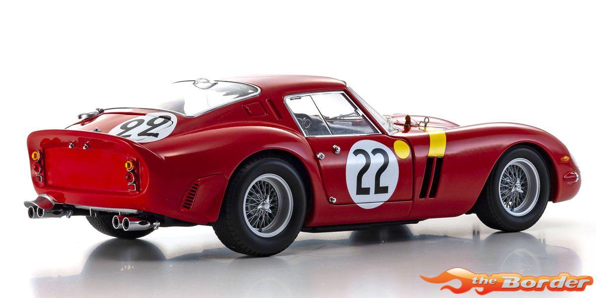 Kyosho 1/18 Ferrari 250 GTO 3rd Over All LM 1962 Nr.22 Blaton/Dernier 08438B - Afbeelding 3