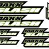 Maxx Slash Logo Sticker - Groen BRPD1054