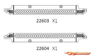 CrossRC PG4 Part : Foot Rest Electroplate 97400080