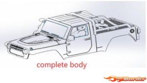 CrossRC Emo X - Transparent Shell Assembly 97401094