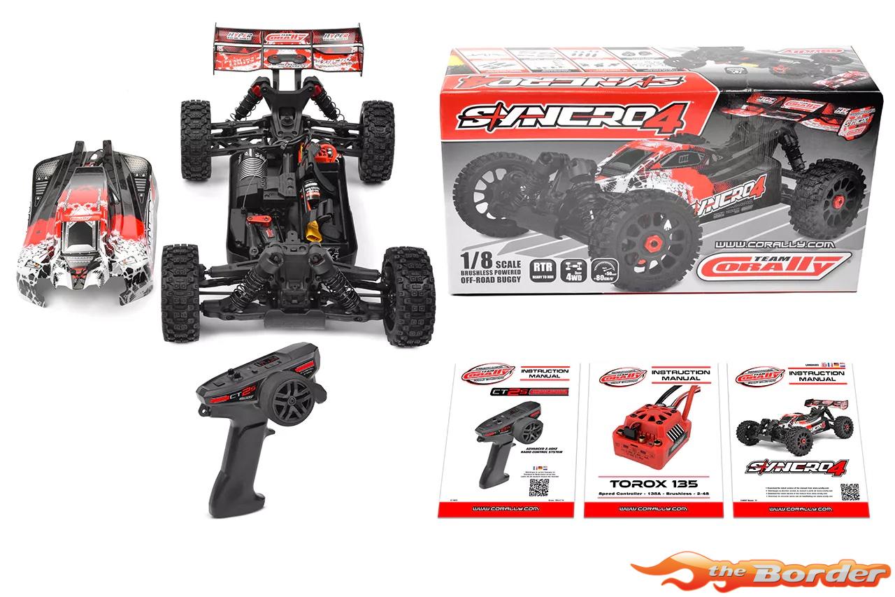 Corally Syncro-4 1/8 RTR Brushless 3-4S Buggy C-00287 - Afbeelding 15
