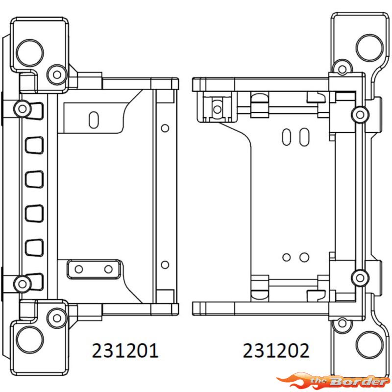 CrossRC Emo X2 - Crossbeam Bracket 97401144
