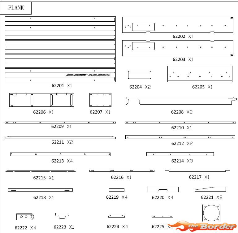 CrossRC UC6 Car Compartment Kit 97400158
