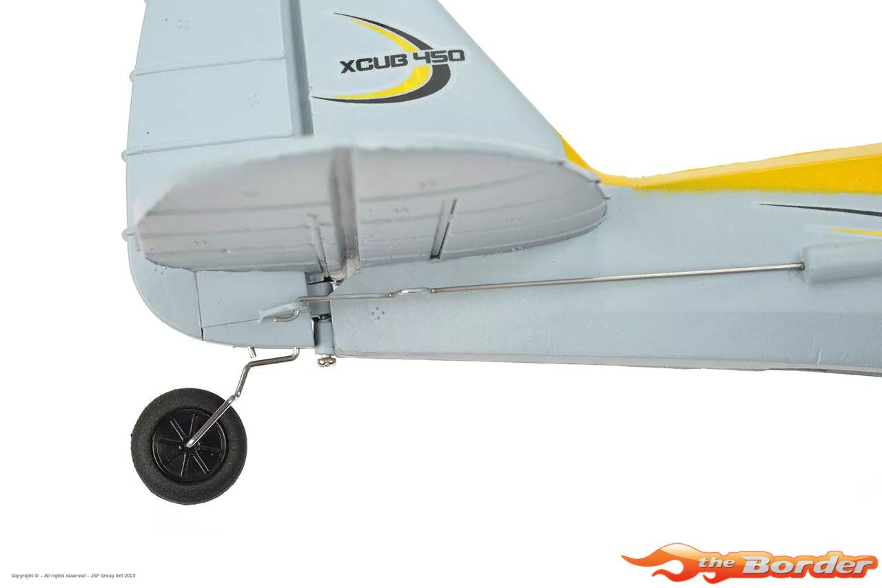 EZ-Wings Mini Cub S2 High-wing RTF 450mm (met 2 accu's) incl. attitude stabilisation (Zilver/Geel) - Afbeelding 12