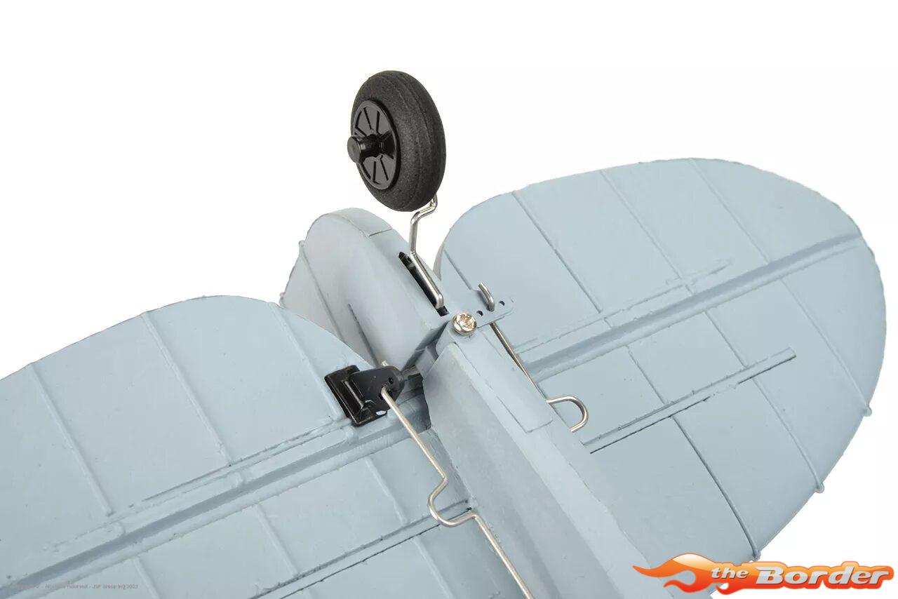 EZ-Wings Mini Cub S2 High-wing RTF 450mm (met 2 accu's) incl. attitude stabilisation (Zilver/Geel) - Afbeelding 14