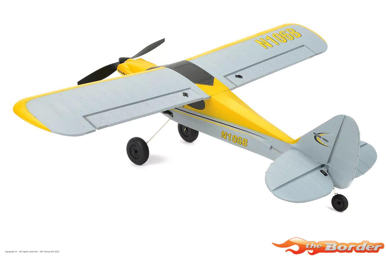EZ-Wings Mini Cub S2 High-wing RTF 450mm (met 2 accu's) incl. attitude stabilisation (Zilver/Geel) - Afbeelding 5