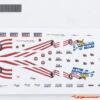 FMS 1/24 Smasher Car Decal Sheet V2 (White) FMSC3076