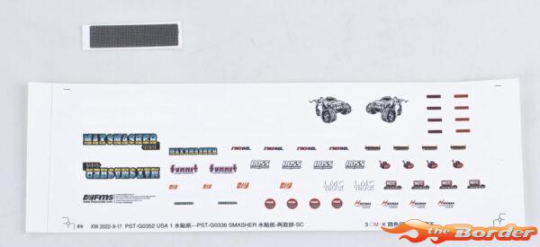 FMS 1/24 Smasher Decal Sheet FMSC3052