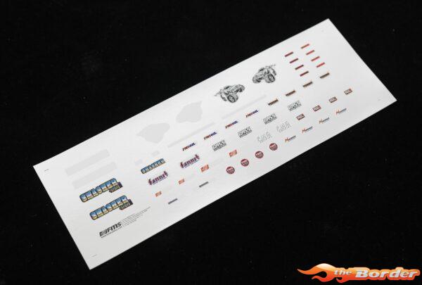 FMS Car Decal Sheet v2 (blue) - 1/24 Smasher V2 FMSC3124