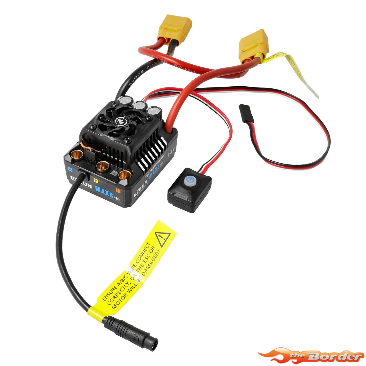 Hobbywing Ezrun Max8 G2S BL ESC 160A 3-6S LiPo 30103205 - Afbeelding 3