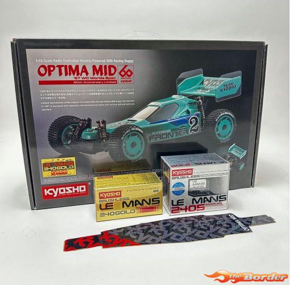 Kyosho Optima Mid'87 WC Worlds Spec 4WD Kit 60th Anniversary Lemans Gold 30643LM
