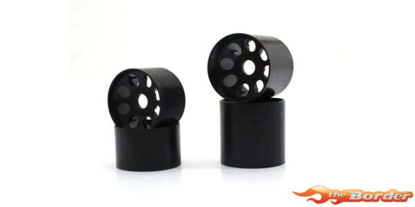 Kyosho Front & Rear Black Wheels EP Fantom 4WD (4) EFH001BK